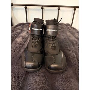 Firstgear Motorcycle Riding Boots Size 10 Black Biker Sport Touring Tactical